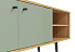 Тумба Вега Саксония ТВ150 с нишами, серо-зеленый. Фото 4