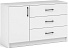 Комод «Чикаго» 1д3ящ, белый. Фото 1