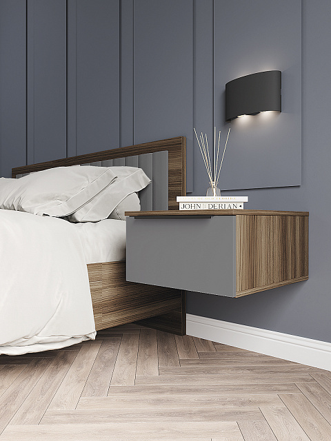 Тумба Роза 450 Ройс, графит скин. Фото 1