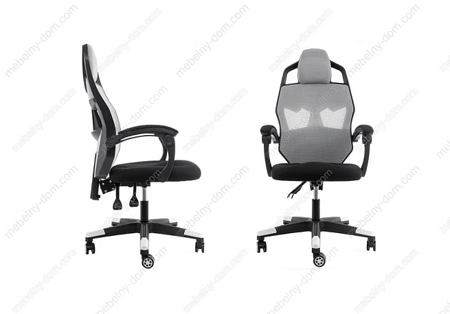 Компьютерное кресло Knight черное / серое. Фото 1