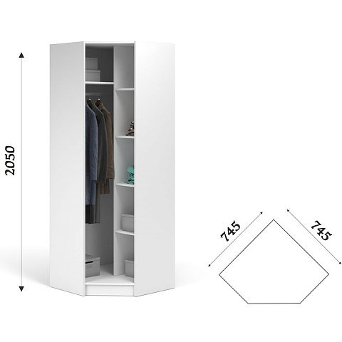 Шкаф «Чикаго», белый. Фото 2