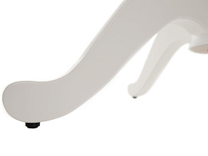 Обеденная группа (Стол Фабрицио-1 D100 и 4 стула Бурбон), эмаль белая от магазина Мебельный дом