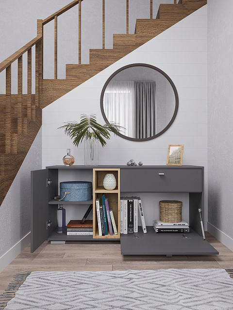 Комод Ланс К101, Графит. Фото 2