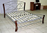 Кровать кованая «I 9813», венге с серебром. Фото 2