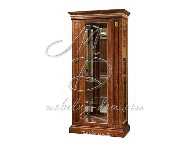 Шкаф с витриной «Милана 8» П265.08, черешня. Фото 1