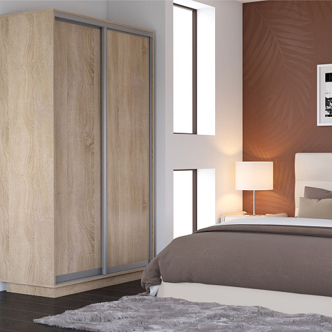 Шкаф-купе «Тетрис» 120/240 ДД, Дуб сонома. Фото 3