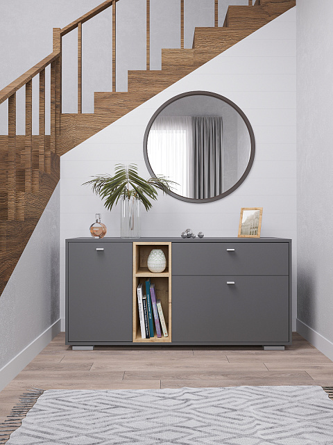 Комод Ланс К101, Графит. Фото 1