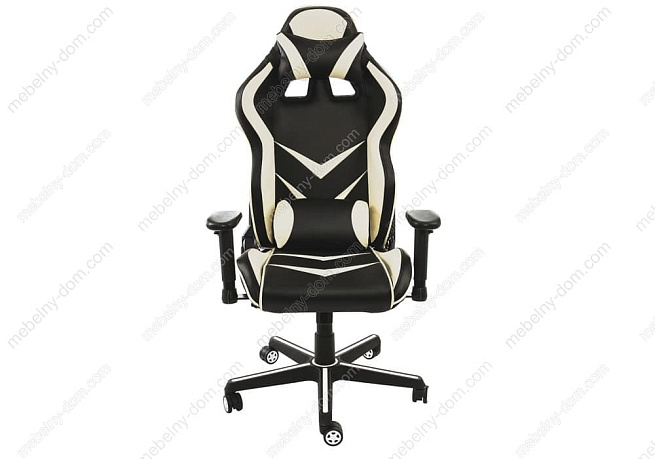 Компьютерное кресло Racer черное / бежевое. Фото 2
