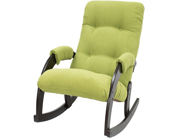 Кресло-качалка Модель 67, венге, Verona Apple Green. Фото 1