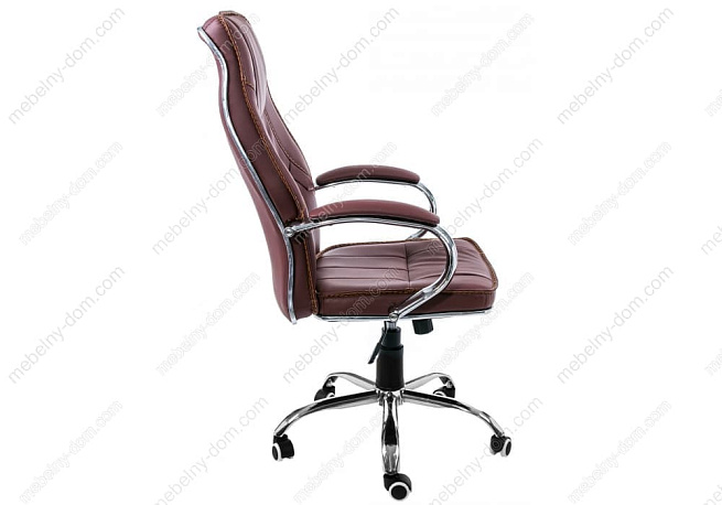 Офисное кресло Twinter бордовое. Фото 3
