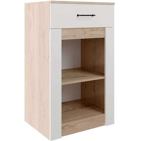 Комод «Ева 5» М7 600, Дуб Ирландский/Белый матовый. Фото 2