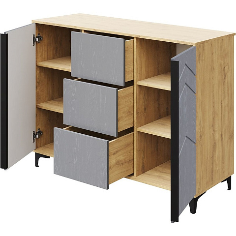 Спальня «Тиана» КМК 0967, дуб наварра/графит. Фото 8