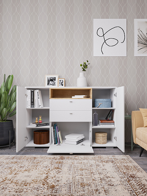 Комод Ланс К303, Белый. Фото 2