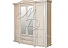 Шкаф для одежды «Валенсия 4» П254.11, античная темпера. Фото 1