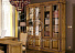 Книжный стеллаж для библиотеки «Верди 4» П523.Н4, дуб с патиной. Фото 2