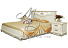 Кровать c низким изножьем «Алези» П349.16-1, слоновая кость. Фото 2