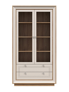 Шкаф с витриной «Прато» 2дв, вяз/газания матовый от магазина Мебельный дом