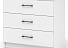 Комод «Чикаго» 3ящ, белый. Фото 1
