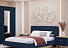 Кровать Вега Сапфир 11м 140x200, темно-синяя. Фото 3