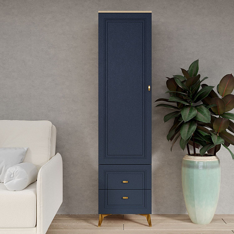 Шкаф-пенал Вега Сапфир, темно-синий. Фото 4