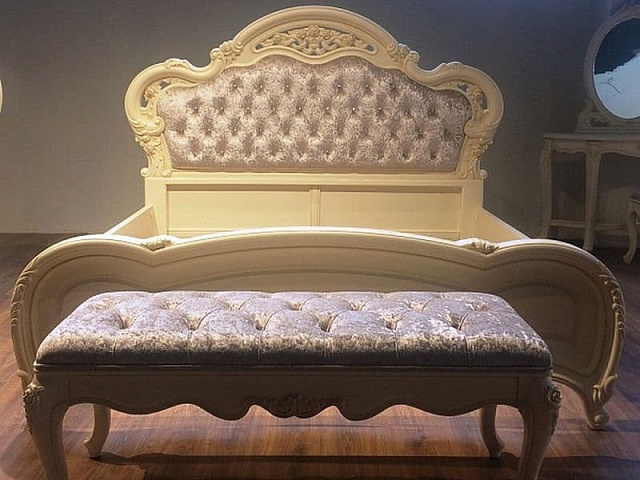 Кровать «Милано» MK-1887-IV 180, слоновая кость. Фото 1