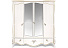 Шкаф для одежды «Трио» ММ-277-01/04, белая эмаль. Фото 1