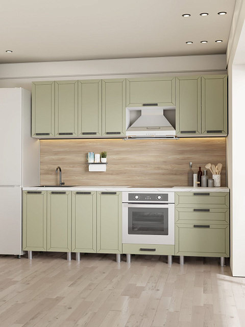 Кухонный гарнитур «Лилия» 2,4м, фисташка. Фото 2