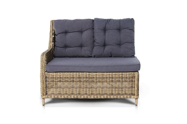 Бергамо, плетеный правый модуль дивана. Фото 4