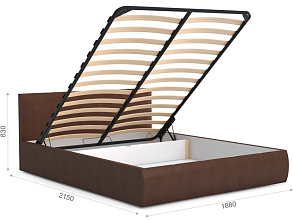 Кровать Верона 180 (подъемник), Teos Dark brown от магазина Мебельный дом