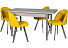 Обеденная группа (Стол Денвер и 4 стула Спайдер), ткань Канди Сани. Фото 1