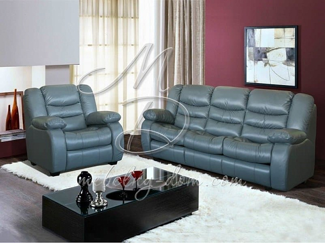 Комплект мягкой мебели «Манчестер», в коже. Фото 1