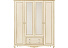 Шкаф распашной 4-х дверный с зеркалами Неаполь T-524, ваниль. Фото 2