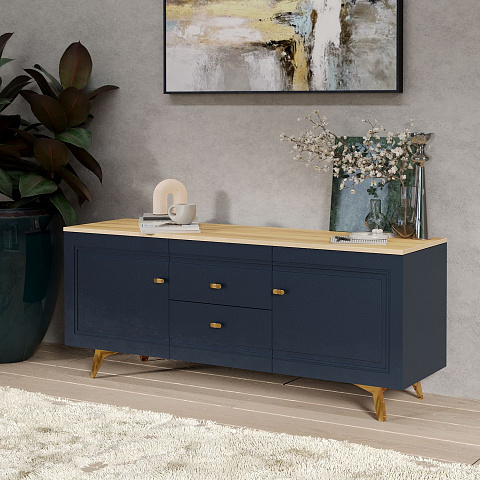 Тумба Вега Сапфир ТВ 1500, темно-синий. Фото 3