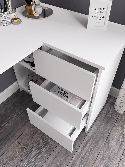 Стол Мори МС-16 универсальный, Белый. Фото 4