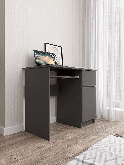 Стол Мори МС-1 правый, Графит. Фото 3