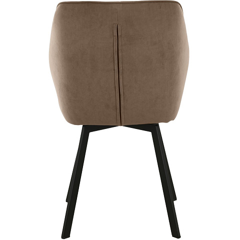 Стул «Вермут», велюр Бренди латте, каркас вращения черный. Фото 5