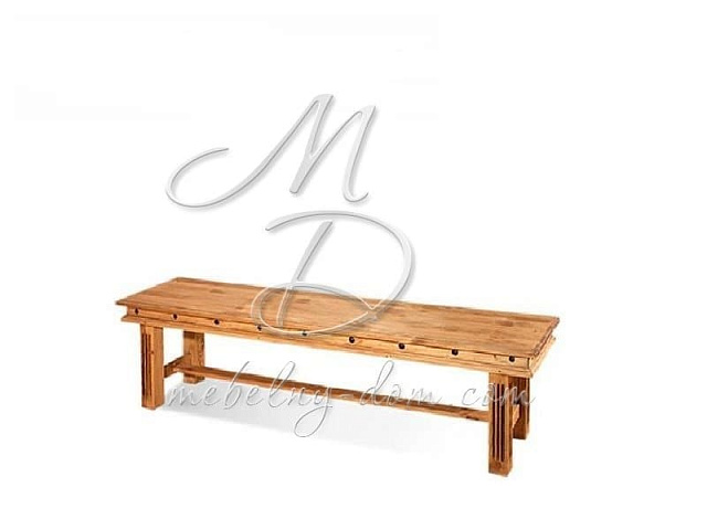 Скамья «Викинг», сосна вощеная. Фото 1