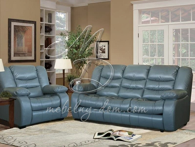 Комплект мягкой мебели «Манчестер», в коже. Фото 2