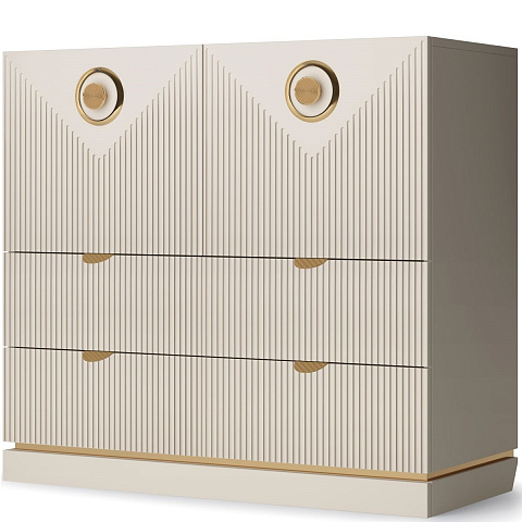 Комод Капри с ящиками, бежевый. Фото 1