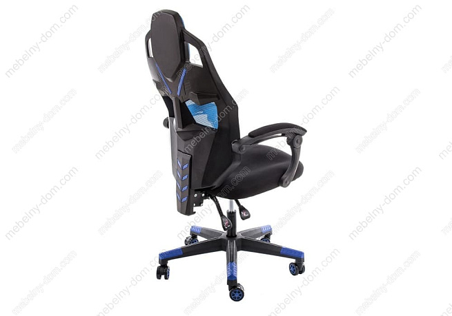 Компьютерное кресло Knight черное / голубое. Фото 4