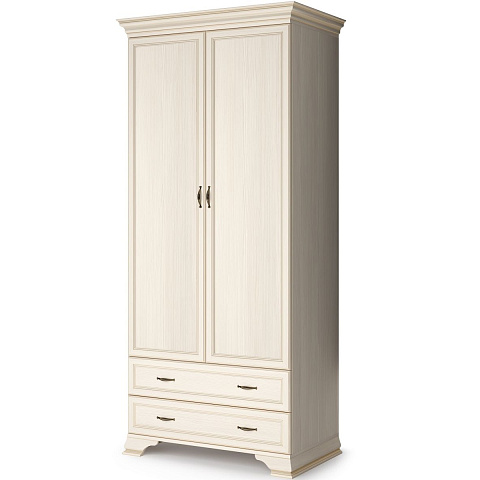 Шкаф Сиена 2дв, бежевый. Фото 1