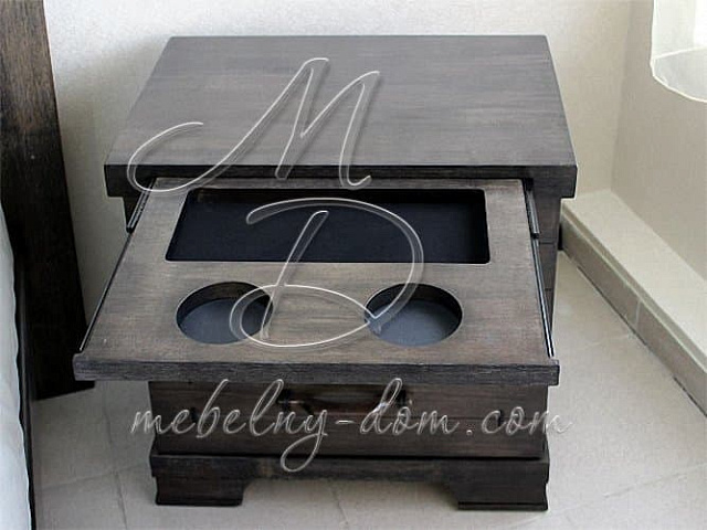 Тумба прикроватная Borneo, темно серый. Фото 6