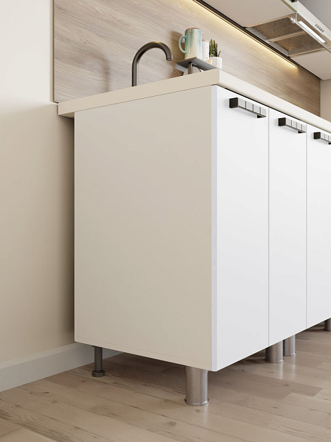 Кухонный гарнитур «Лаванда» 2,4м, белый. Фото 4