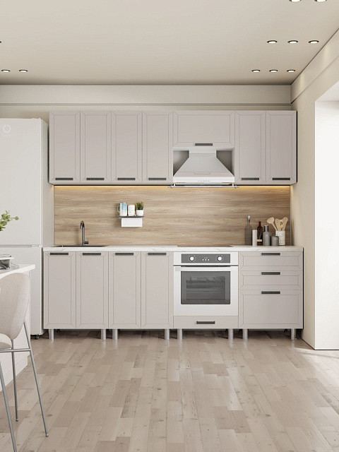 Кухонный гарнитур «Лилия» 2,4м, кашемир. Фото 1