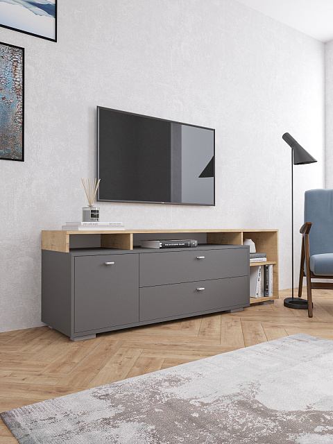 Тумба Ланс ТВ К202, Графит. Фото 3