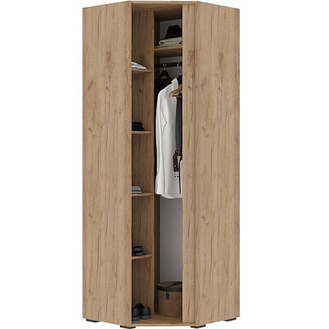 Шкаф «Хелен» ШК-04, графит/дуб крафт золотой. Фото 2