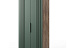 Шкаф «Герта» 2д КМК 0979.3, дуб канзас/зеленый матовый. Фото 1