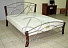 Кровать кованая «I 9813», венге с серебром. Фото 1