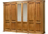 Шкаф шестидверный «Верди Люкс» П434.13, дуб с патиной. Фото 1