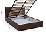 Кровать Женева 160 п/м с пуговицами, Dark brown. Фото 2